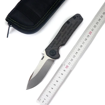 

ZT0630 folding knife D2 blade carbon fiber + titanium alloy handle camping outdoor pocket EDC hunting tool