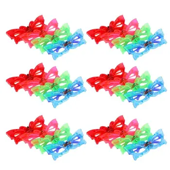 

24 Pack 4 Color Light Up Glasses Butterfly Shutter Shades LED Sunglasses for Kids and Adults in the Dark New Year Party Toys
