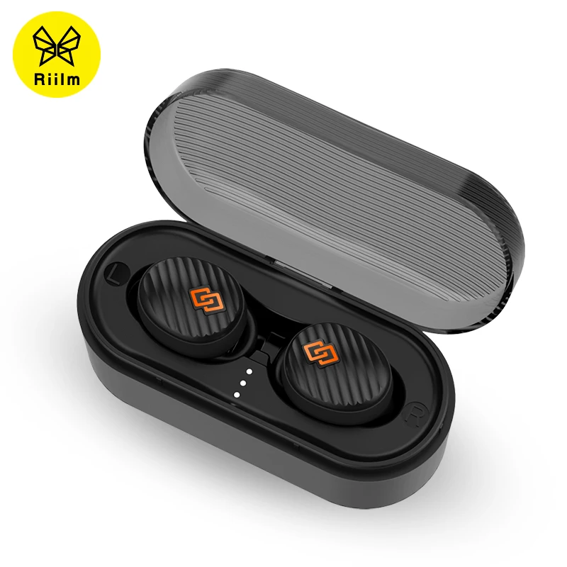 

Riilm tws waterproof bluetooth earphone with true wireless stereo earbud bluetooth handsfree calls