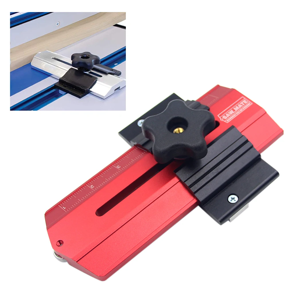

Band Saws Narrow Strip Home Tools Router Tables Woodworking Locator Thin Rip Tablesaw Jig Aluminum Alloy Slot Repetitive Cuts