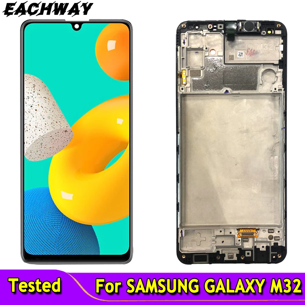 

6.4"For Samsung Galaxy M32 LCD M325F M325F/DS M325 Display Touch Screen Digitizer Assembly Replacement For Samsung SM-M325FV LCD