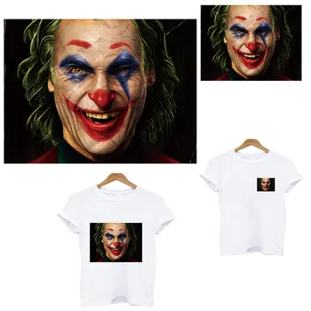 

clown stripes thermo stickers applique on clothes heat-sensitive patches iron on transfers for clothing custom anime patch tops