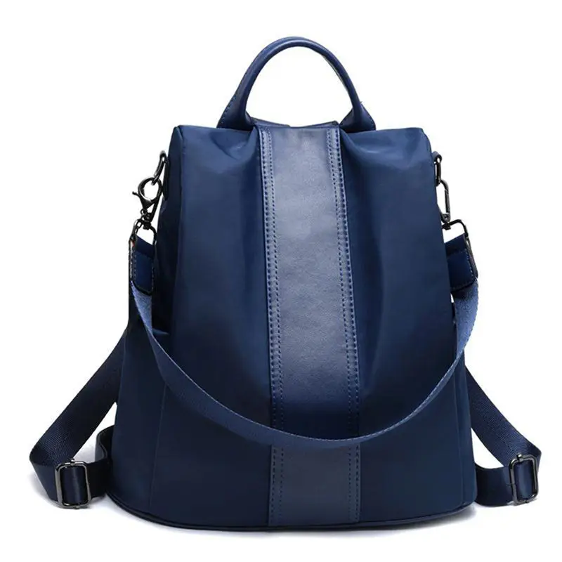 Blue Mochilas женский рюкзак, Женский кошелек, водонепроницаемый нейлоновый Противоугонный рюкзак, легкие сумки на плечо, женская сумка, женская сумка - Цвет: Blue