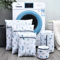 5 Sizes Exquisite Printing Washing Bag for Bra Socks Lingerie Wash Bag Multifunction Wash Organizer Underwear Laundry Bag Basket 1
