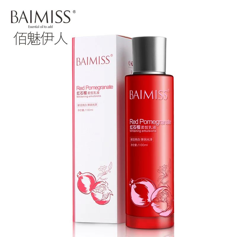 BAIMISS Face Cream Red Pomegranate Nutritious Moisturizing Lotion Vitamin C Serum Whitening Anti Aging Essence Skin Care 100ml | Красота и