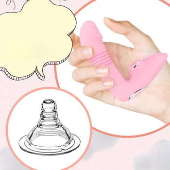 Strap On Thrusting Dildo Vibrators Clitoris Sucker for Women Telescopic Strapless Strap-on Female Oral Sex Stimulator Wearable 3