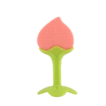 

Cute Baby Silicone Teether BPA Free Fruits Shape Toothbrush Training Tool Baby Chew Toy Infant Toddler Molars Teething Teether