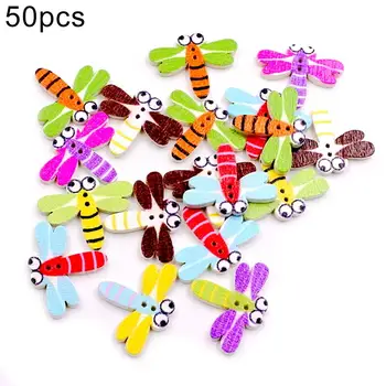 

50Pcs Kids DIY Button Stickers Toys Funny Game Handmade School Art Class Painting Drawing Craft Kit Children Early Educational