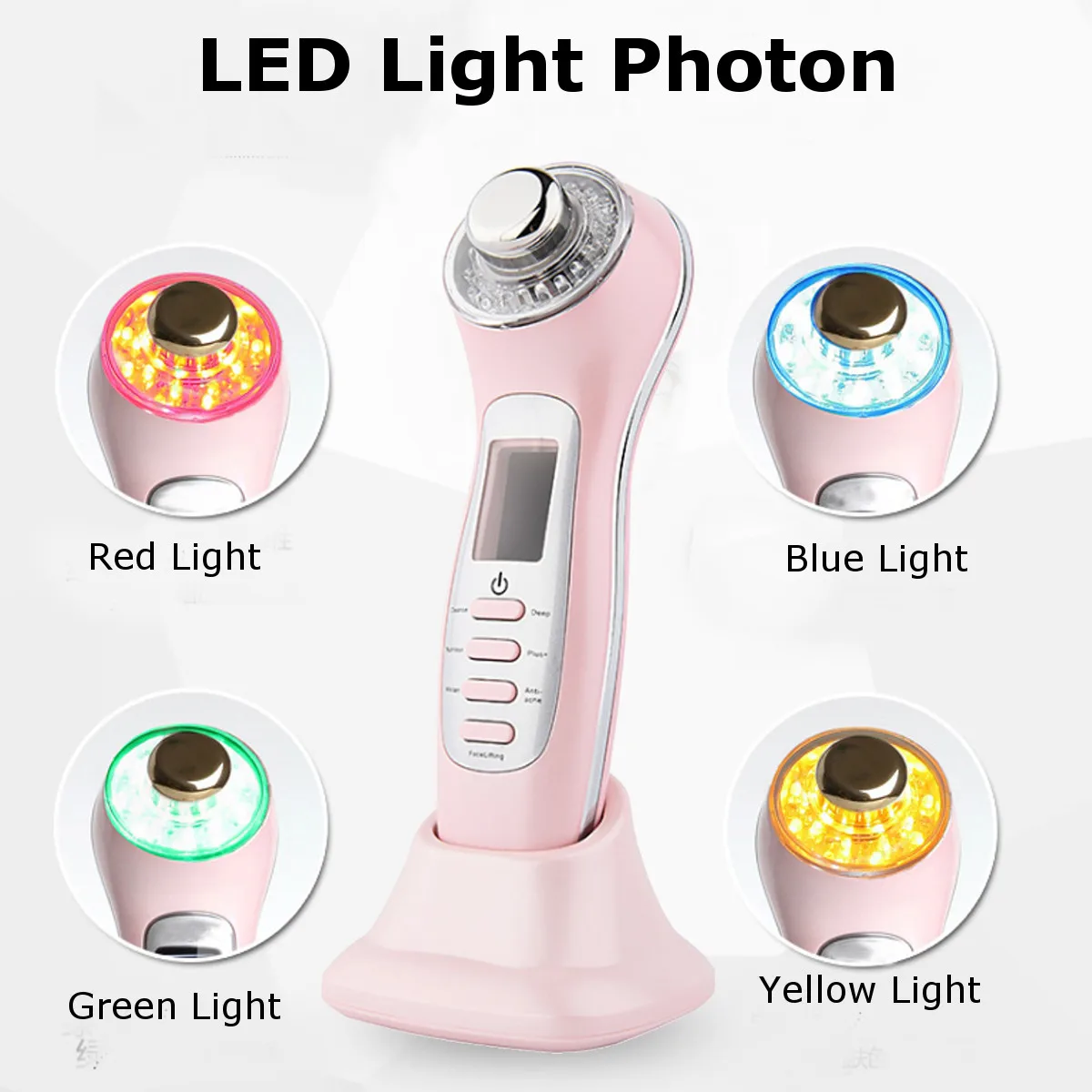 

Face Skin EMS Mesotherapy Electroporation RF Radio Frequency Facial LED Photon Skin Care Device Face Lift Tighten Beauty Machine