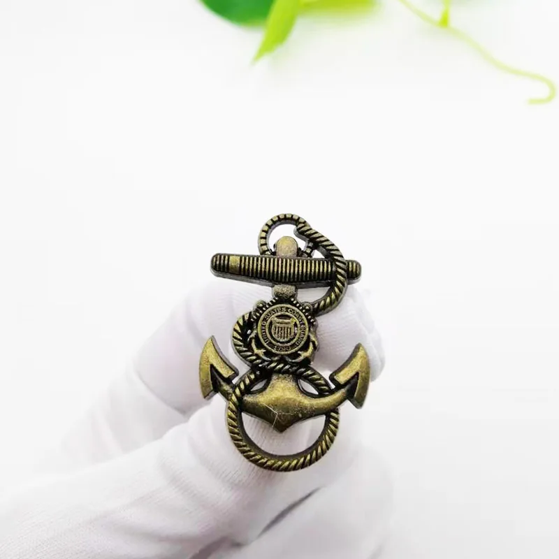 

US navy metal badge esmalte pins collar men's suit accessories retro luxury collar collar collar pin brooch