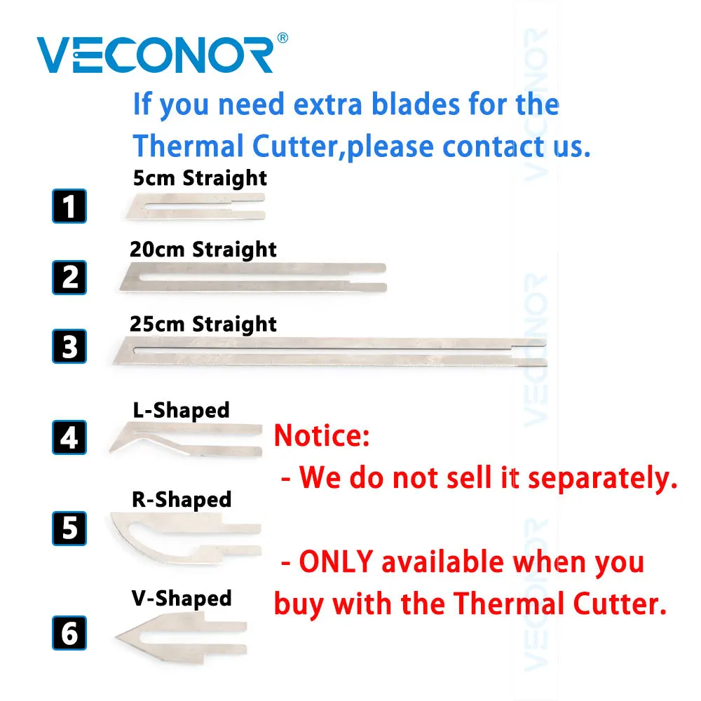 Thermal Cutter Hand Held Electric Hot Knife Heat Cutter Foam Thermal Cutting Tools Non-Woven Fabric Rope Curtain Heating Knife