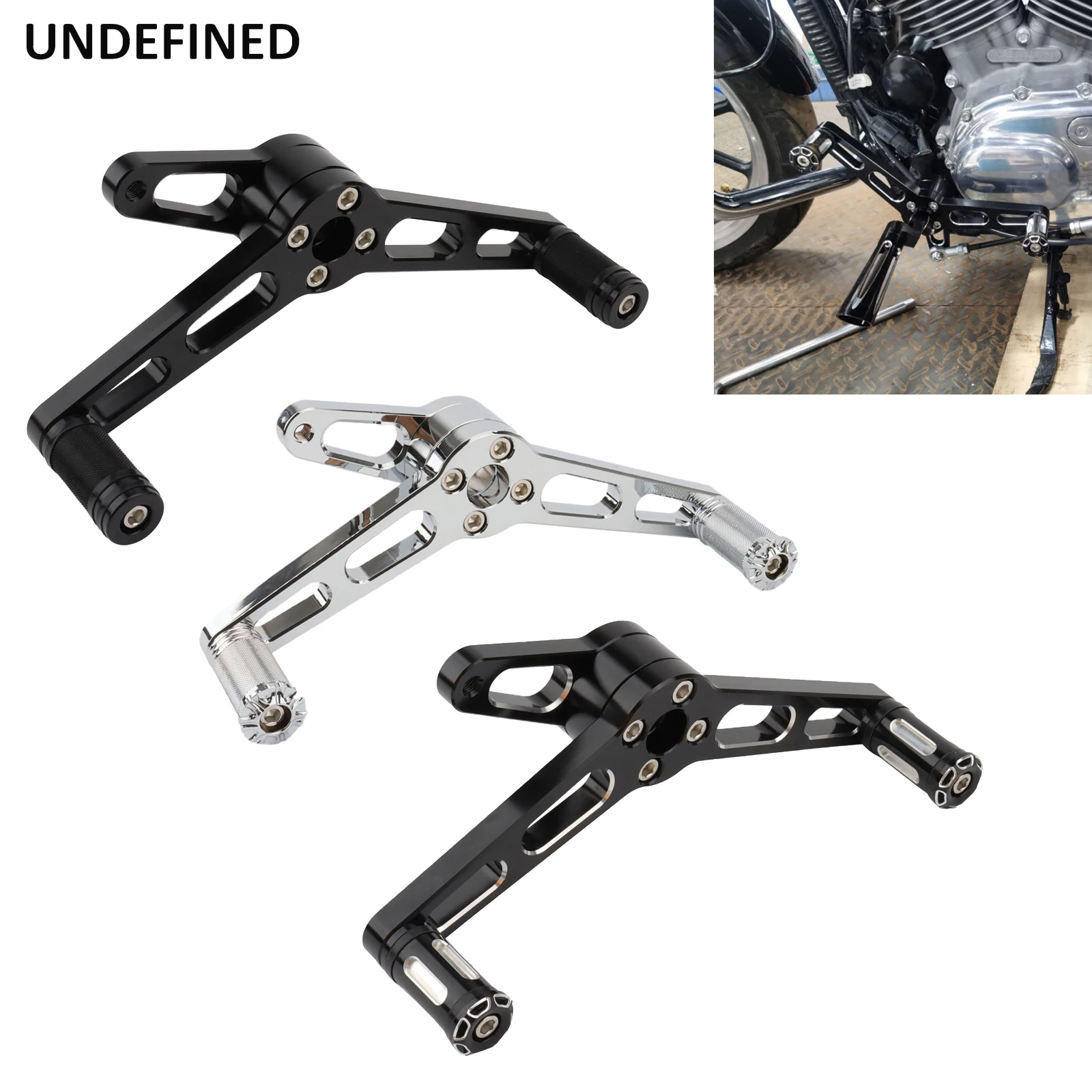 Motorcycle Heel Toe Shift Levers Pedal Forward Control Shifter Pegs For