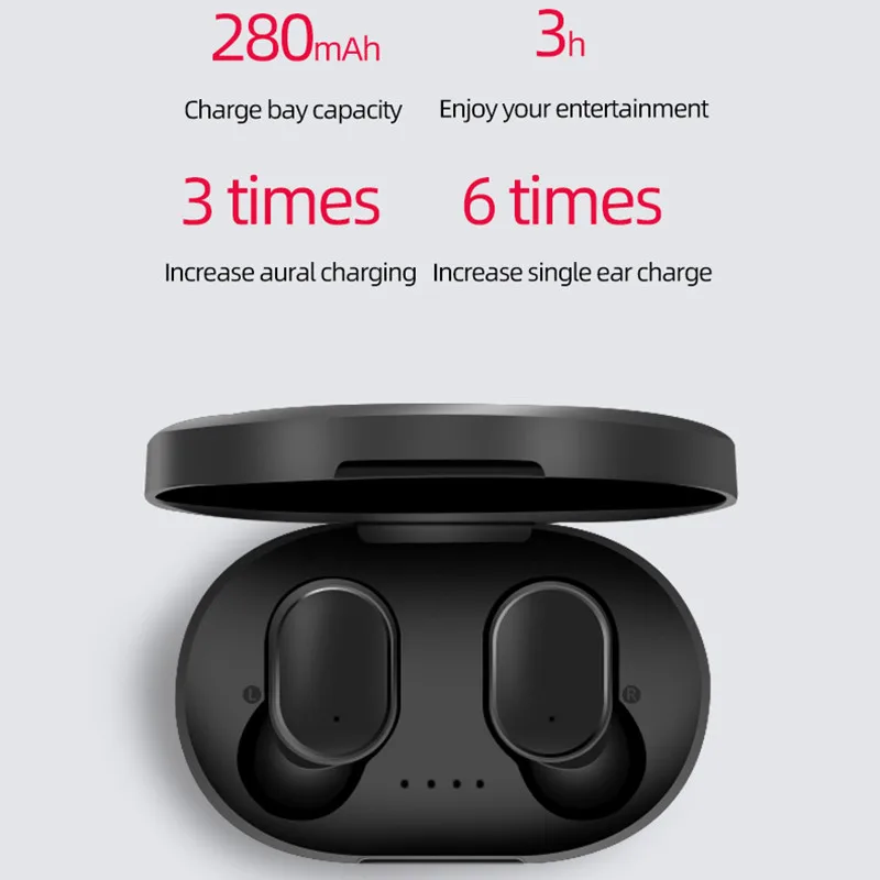 A6S TWS наушники Bluetooth 5,0 наушники против Redmi Airdots Беспроводная стереогарнитура мини наушники для Xiaomi Redmi iPhone huawei