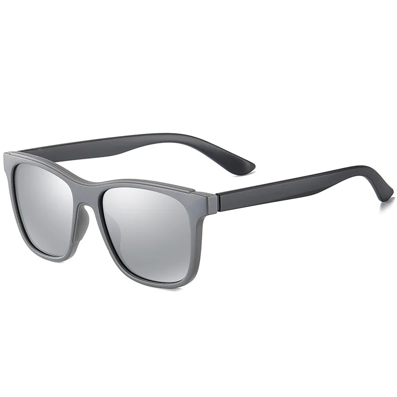 C2 Gray Silver Pro Acme TR90 поляризованные солнцезащитные очки для мужчин и женщин Ретро Квадратные Солнцезащитные очки мужские очки для вождения и рыбалки zonnebril heren PC1358 - Цвет линз: C2 Gray Silver