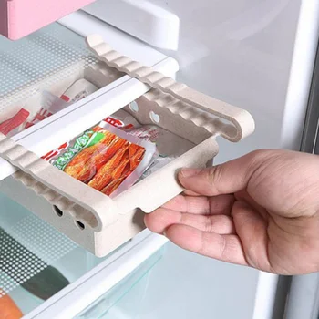 

2pcs Kitchen Article Storage Shelf Refrigerator Storage Box Refrigerators Drawer Shelf Plate Vegetable Fruit Organizer Box