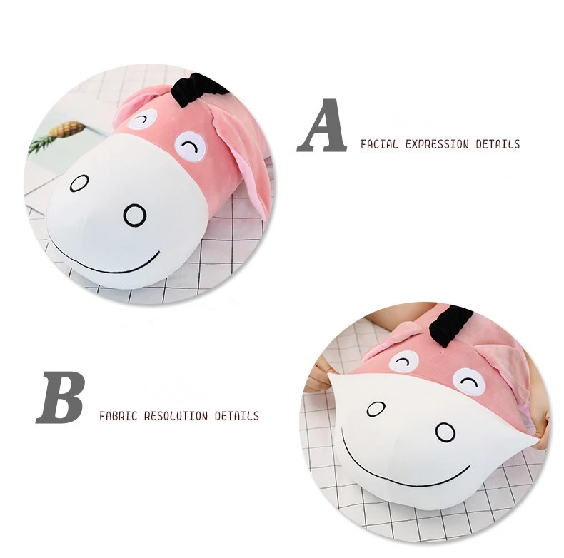 new cute donkey doll plush toy giant cartoon animals donkey pillow for children's birthday gift decoration DY50744(11)