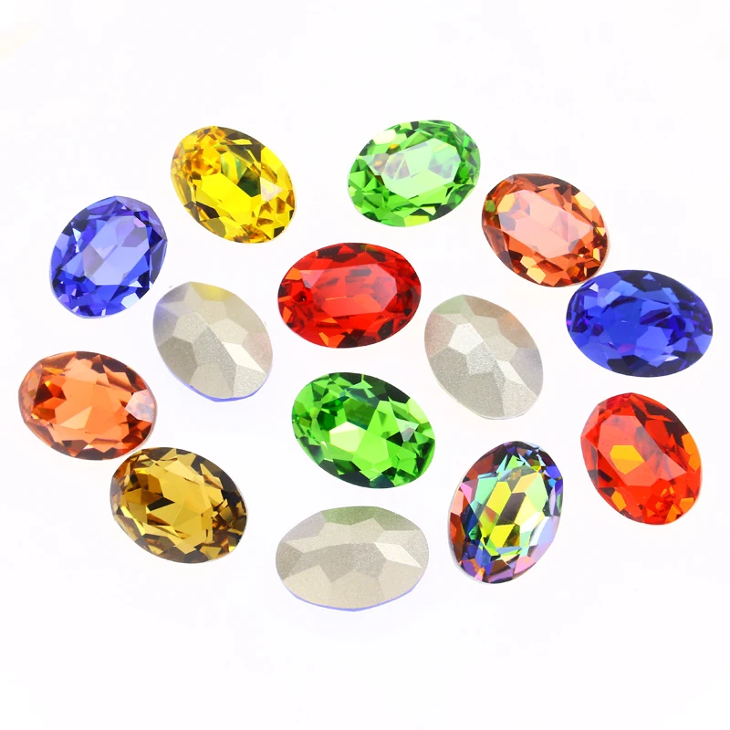 30 Strass A Goccia In Cristallo Multicolore 14mm – Perfetti Per Abiti E Fai Da Te