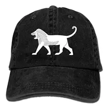 Лев ходьба движущиеся джинсовые бейсболки s Hat Регулируемая хлопковая спортивная крышка ремня для мужчин и женщин