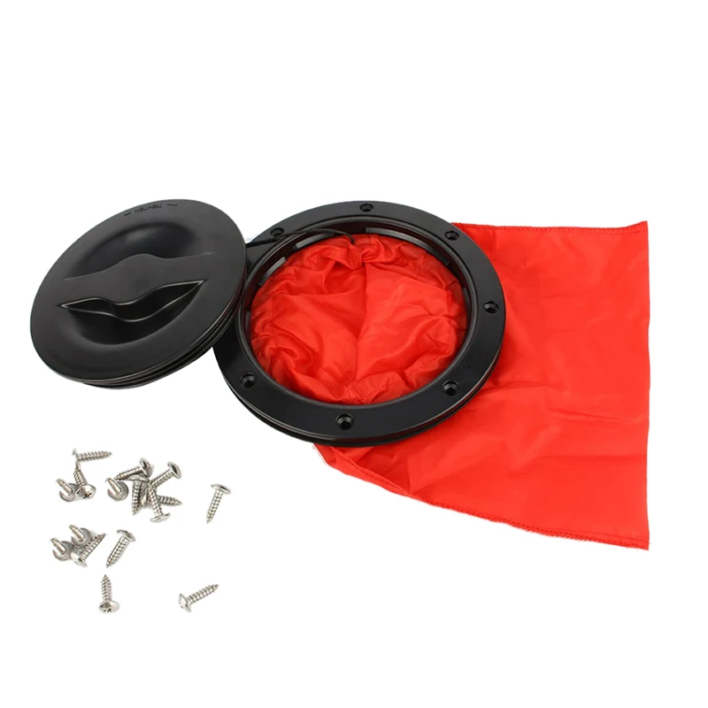 

TOP!-6-Inch Marine Seal Hatch Marine Deck Pull-Out Deck And Storage Bag Cover Kit For All Sizes Of Kayaks, Marine Boats With Mou