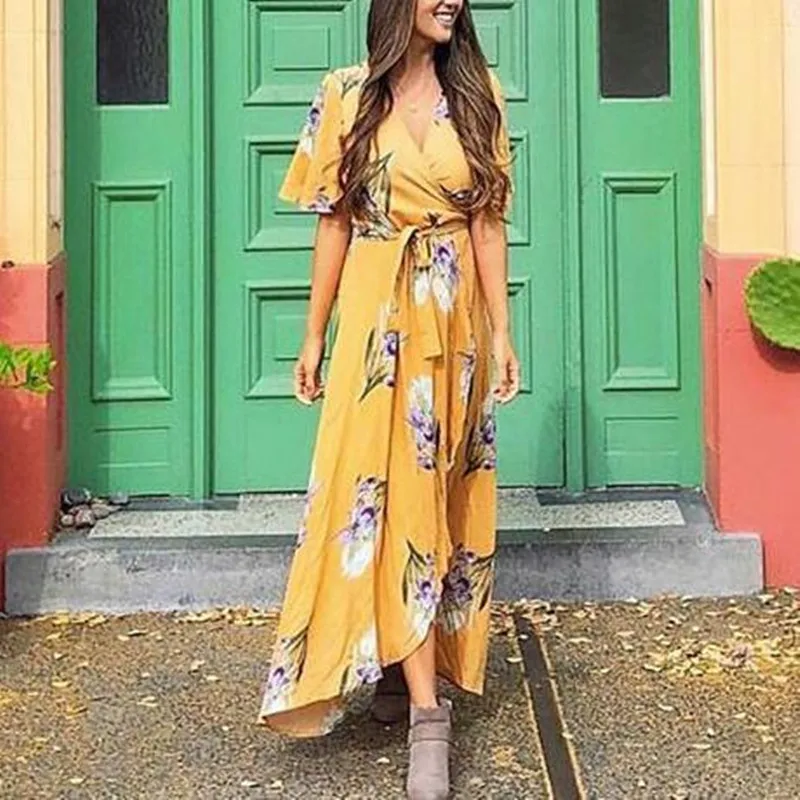 

Floral Print Dresses Maternity Clothes For Pregnant Women Casual Sexy V-neck Long Dresses Pregnancy Vestidos Maternity Clothing