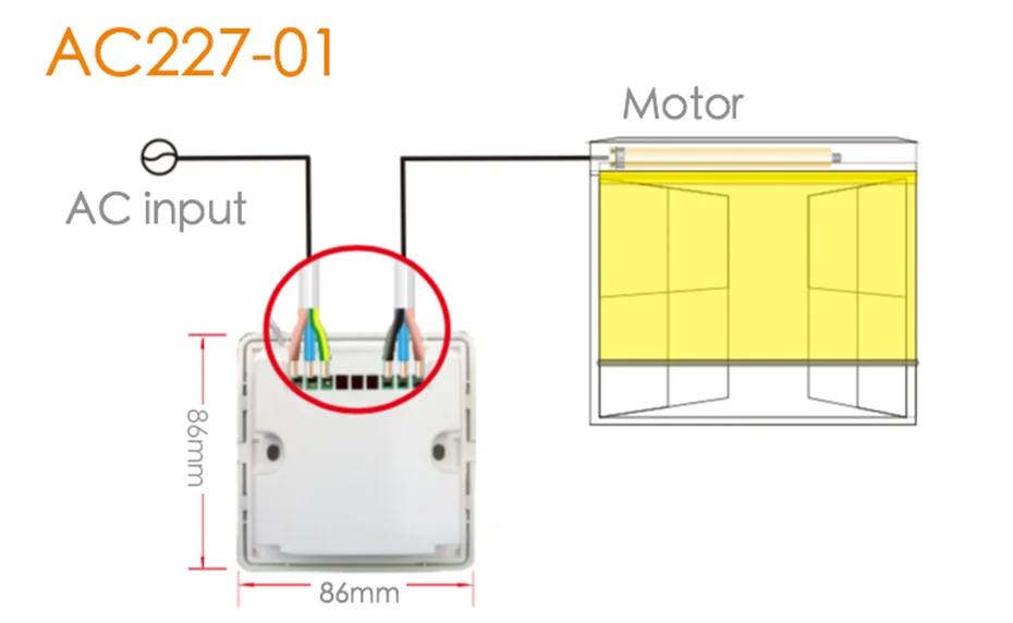 fios, receptor RF433 externo, 230V, 120V Opção