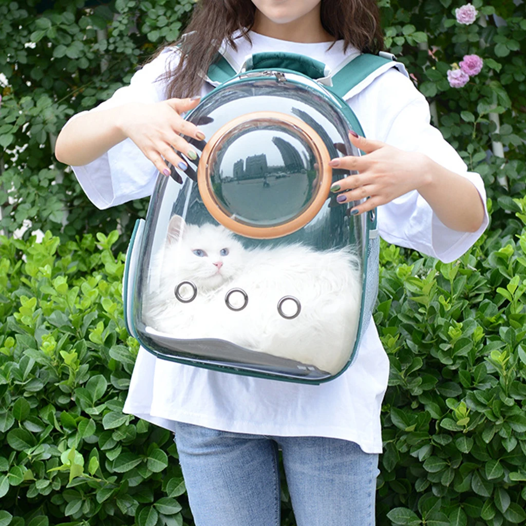 

Portable Pet Bag Dog Carrier Bag Transparent Capsule Breathable Travel Parrot Cat Dog Bird Backpack Kitten Carrying Cages FJ29
