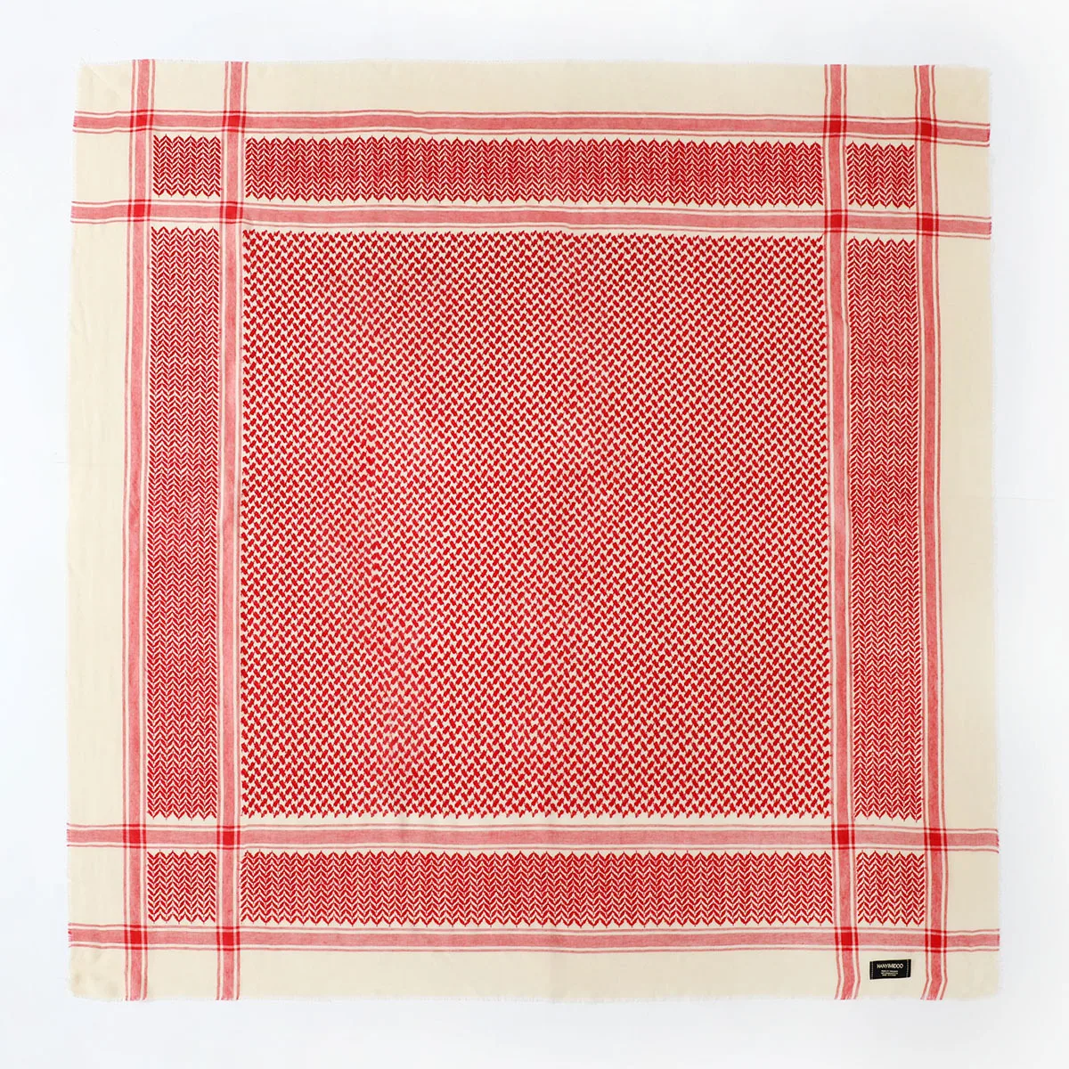High Quality Wool Men's Turba Muslim Kerchief Arabian Turba Dubai Headband Saudi Men's Head Scarf Red Plaid Hood Keffiyeh mens white scarf
