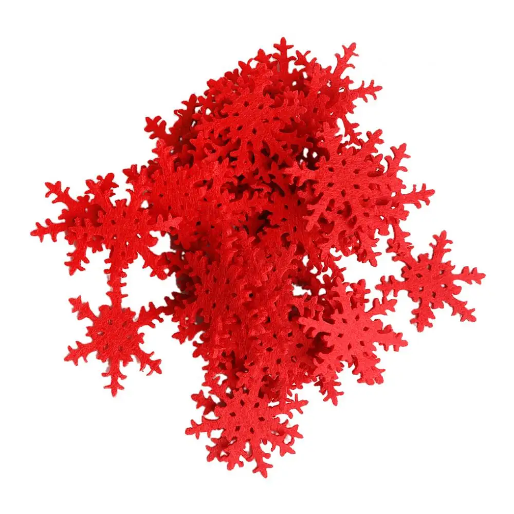 100pcs Lots Xmas Snowflakes Window Clings Sticker Christmas Home Ornaments