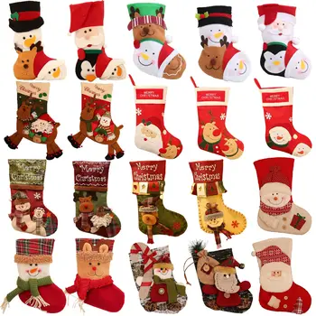 

Christmas Stocking Gift Bag Children Candy Bag Gift Bag Packing Bags Christmas Tree Decoration Gift Bag Pendant Hanging Decorati