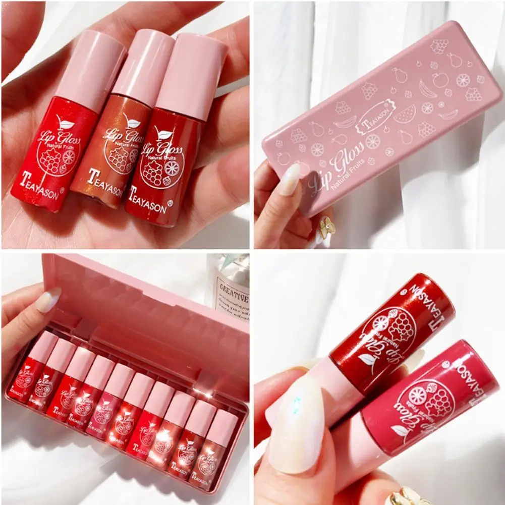 

10 pcs Matte Liquid Lip Gloss Set Sexy Matte Liquid Sexy Liner Lip Tint Tubes Waterproof Lip Gloss Pen Lipstick Set Long-la D7O3