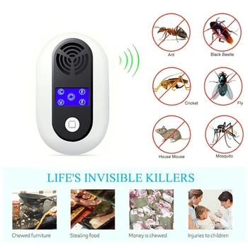 

Electronic Ultrasonic Pest Control Insect Pest Repeller Rat Mini Mosquito Repellent Equipment