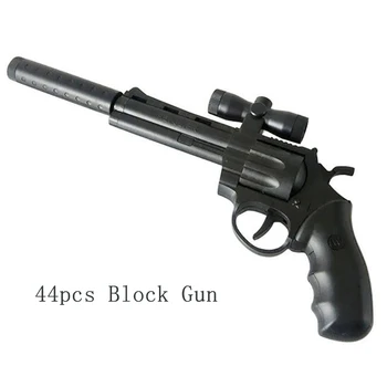 

DIY Blocks Toy Gun Children Educational Toys Creative Gifts Plastic Building Blocks Gun Handmade Pistol Christmas Gift DL043