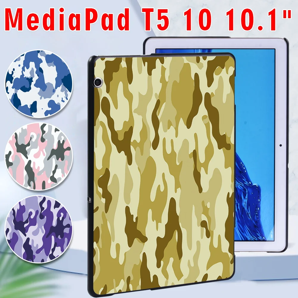 

Tablets Case for Huawei MediaPad T5 10 10.1 Inch Shockproof Rear Shell Protective Cover + Stylus