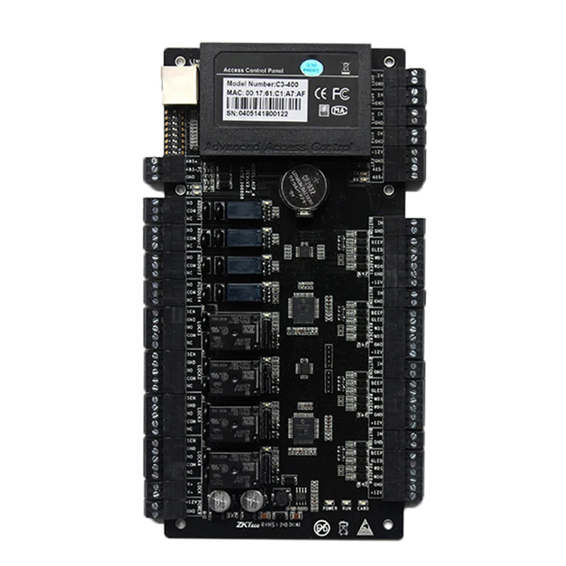 ZK c3-400 Built-in Auxiliary Input and Output Four Door Controller access control panel control board for 4 doors