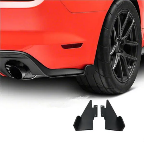 Черный ПП Автомобильный задний бампер спойлер разветвители боковые фартуки для Ford Mustang