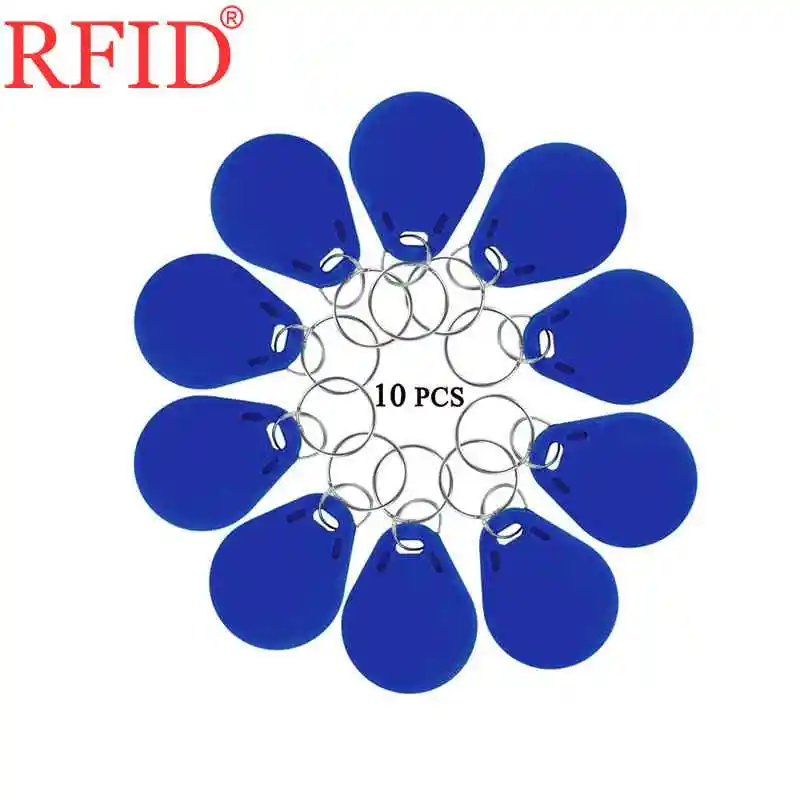 ID 125 кГц TK4100 EM4100 только для чтения брелки для ключей RFID Близость брелок жетон тег водостойкая синяя карта контроля доступа 10 шт