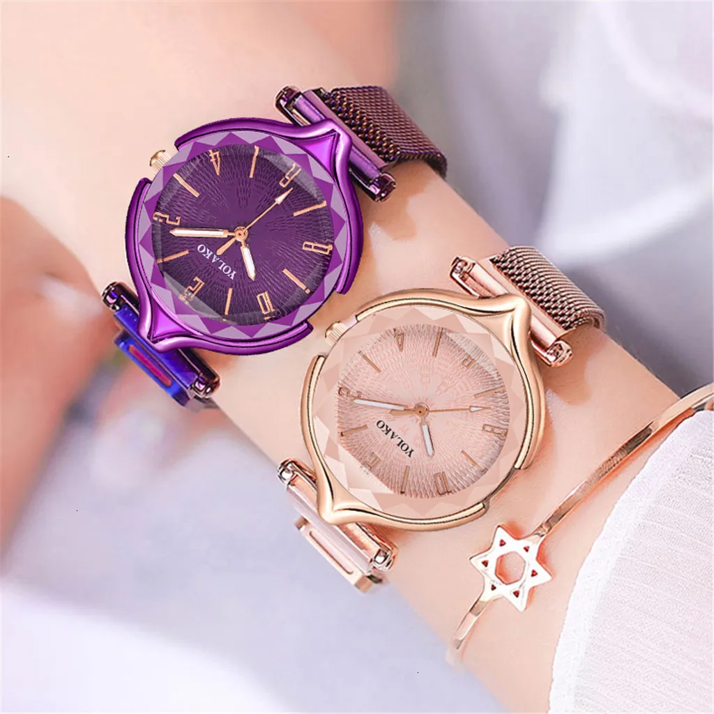 LOLAKO 2020 New Luxury Watch Women Magnet Bracelet Ladies Watch Quartz ...