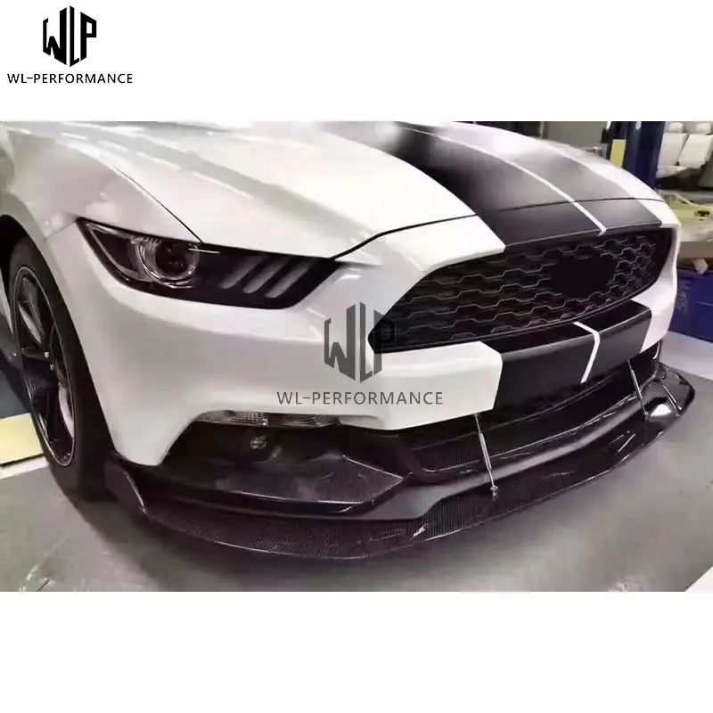Углеродное волокно Mustang передний бампер для губ задний бампер диффузор для губ боковые юбки автомобильный комплект для кузова для Ford Mustang 15-17 автомобильный Стайлинг использование