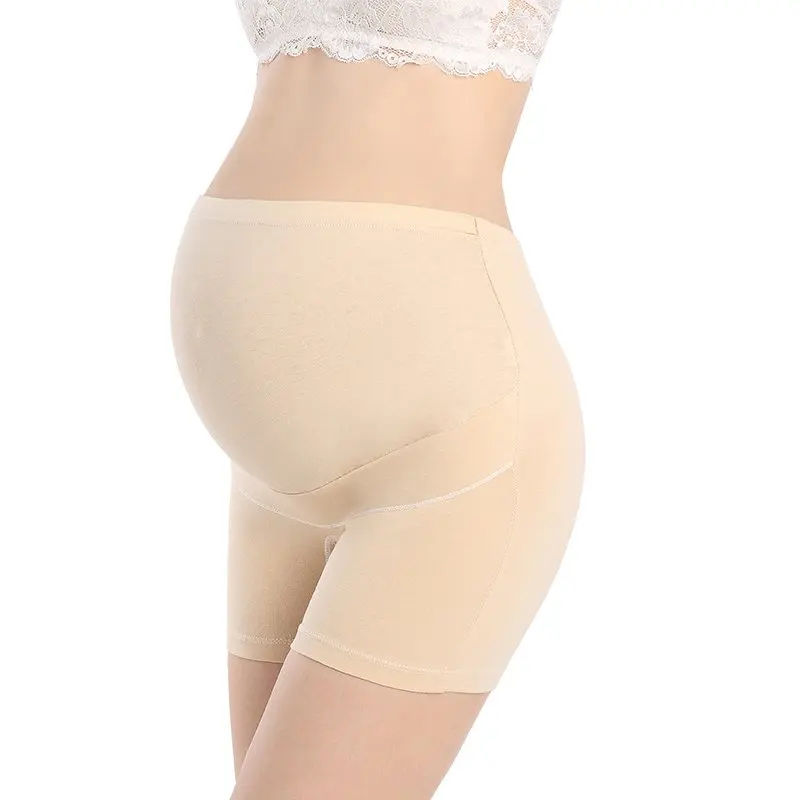 F Boyshort High Waist Safety Short Pants Adjustment Stomach Lift Pregnant Women's Anti-light Boxer Pants - Цвет: F