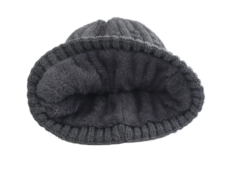 black skullies Beanies Knitted Hat Men's Winter Hats For Women Skullies Brimless Cap Gorras Bonnet Sport Male Beanie Warm Thick Winter Hat Cap beanie skully hat