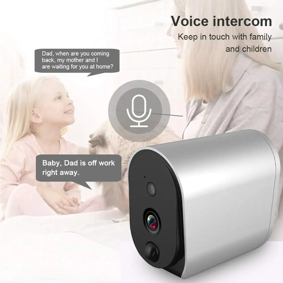 1080P WiFi камера с питанием от аккумулятора 2.0MP HD наружная беспроводная ip-камера безопасности наблюдения непогодная ПИР запись по тревоге аудио
