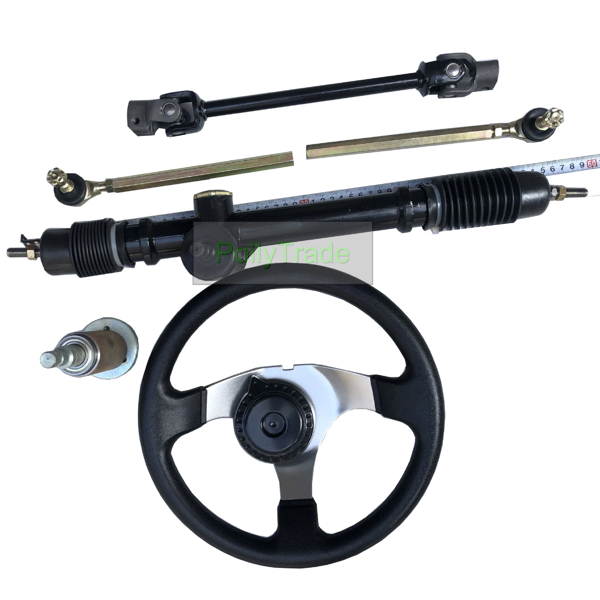 

Refit Off-centre DIY Steering Wheel Assembly Kit For Go Kart Karting Cart ATV Quad Dirt Pit Bike Parts