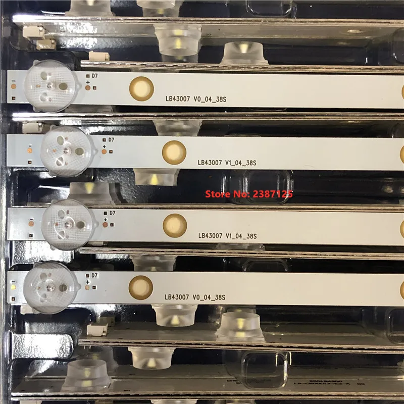 17DB43H P43d300 LB43007 SVV430A50_A56 17DLB43VER1-A/B 17DLB43VLXR1 VES430UNDL-2D-N12 VES430UNDA-2D-N12 용 20PCS LED 스