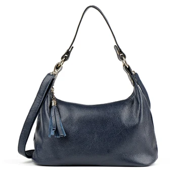 

3PCS / LOT Fashion Tassel Genuine leather Big Ladies Handbag Clutch Crossbody Bag