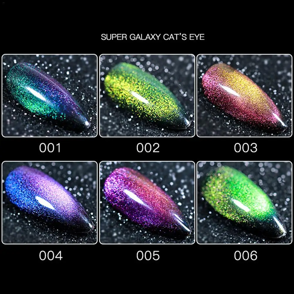 8 мл Магнитный 5D кошачий глаз УФ-гель для ногтей Магнитный лазерный лак для ногтей звездное небо нефритовый эффект впитывающий УФ-гель лак для ногтей