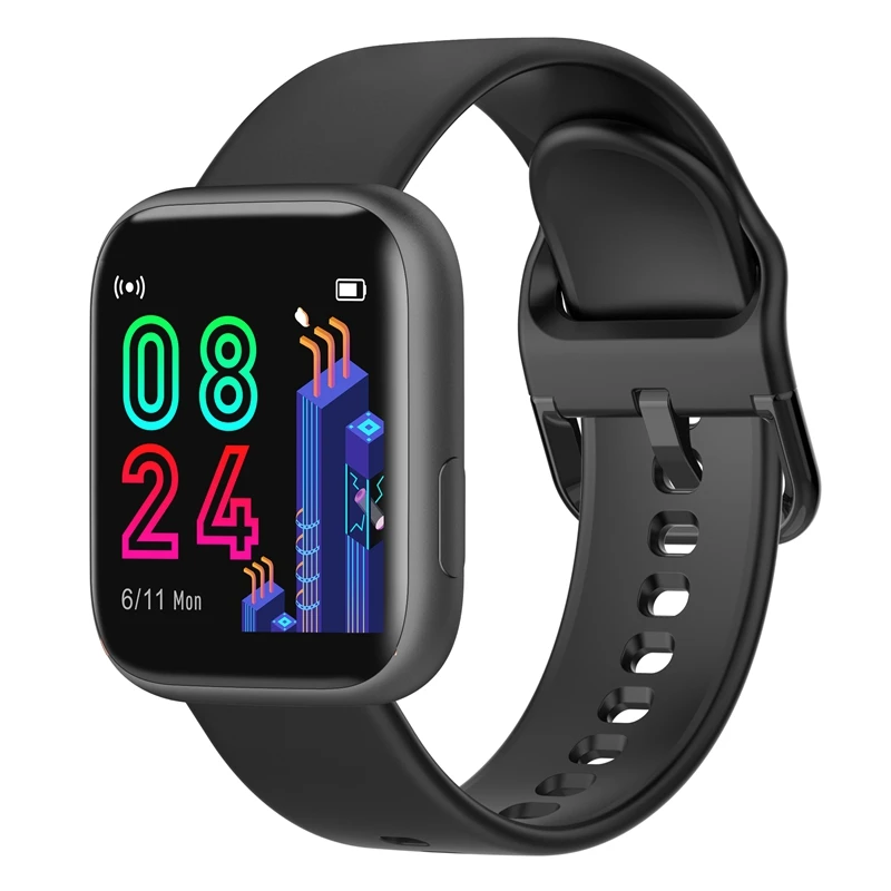 Black SCELTECH P4 спортивные Смарт-часы 1,4 дюймов ips полный экран сенсорный мониторинг сердечного ритма IP67 Водонепроницаемый фитнес-трекер часы - Color: Black