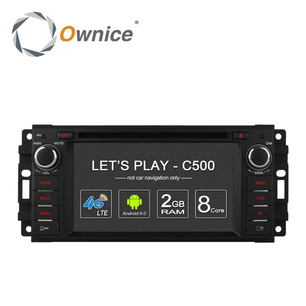 4G LTE SIM Android 6 0 Octa Core автомобильный dvd плеер для Jeep grand wrangler 2015 patriot compass journey gps Bluetooth 4