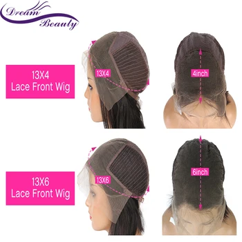 Wicca Highlight 13x6 Lace Front Human Hair Wigs With Baby Hair 8-26 Inches Brazilian Remy Hair Bleached Knots 6