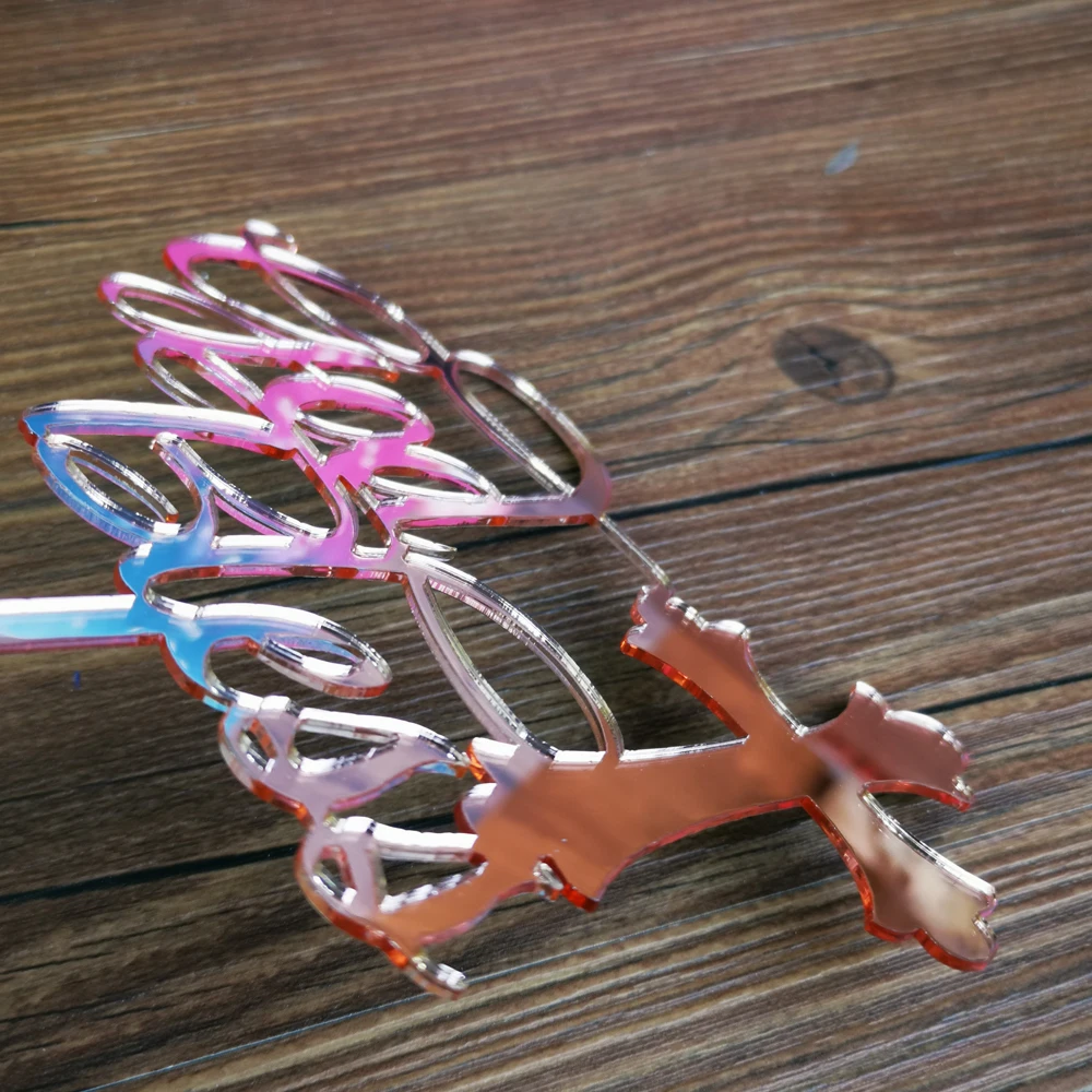 God Bless color rose gold Cake Topper,First Communion Cake Topper Decorations,Baby Girl or Boy baptism for Confirmation  Topper (3)