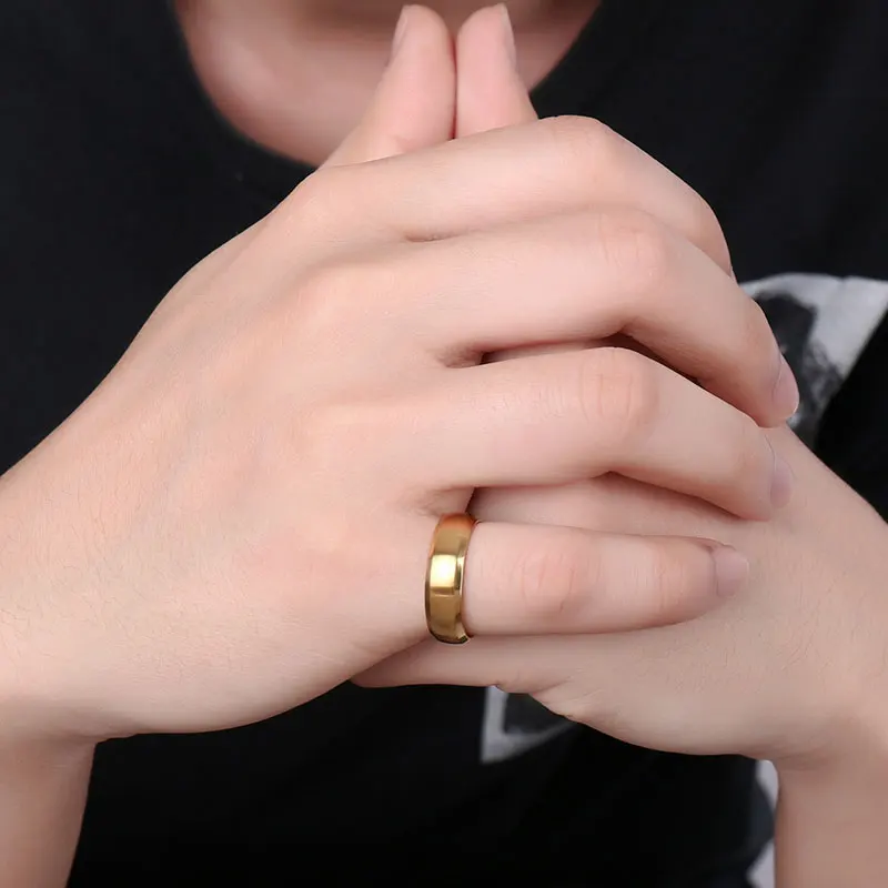 Обручальное кольцо из нержавеющей стали 6 мм|stainless steel ring|simple ringring for |